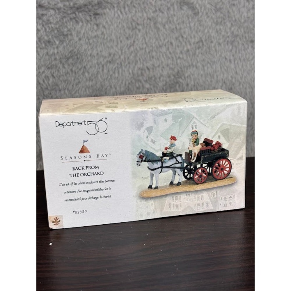 Department 56 Seasons Bay Back From The Orchard 53320 Village Accessory Horse